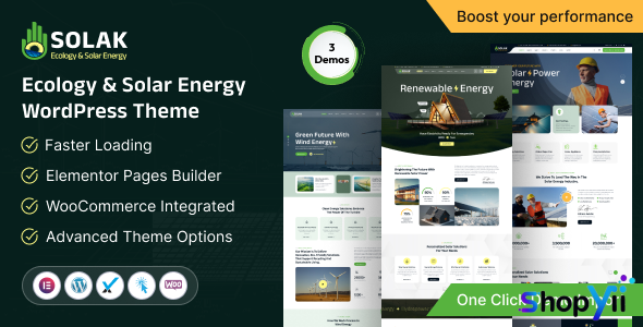 Solak v1.0 - Ecology & Solar Energy WordPress Theme