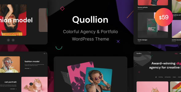 Quollion v1.0.4 - Colorful Agency & Portfolio WordPress Theme