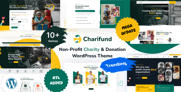 ChariFund v1.0.5 - Charity & Donation Foundation WordPress Theme Multipurpose