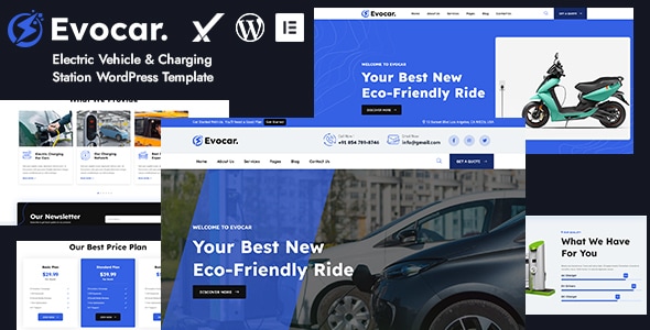 Evocar v1.0 - Electric Vehicle & Charging Station WordPress Theme