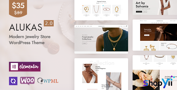Alukas v2.0.7 - Modern Jewelry Store WordPress Theme
