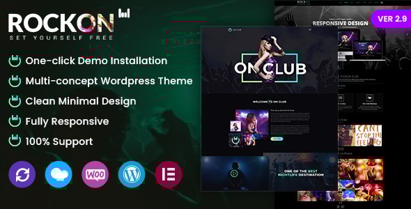 Music Club v3.3 - Music WordPress Theme Rockon
