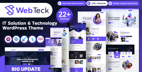 Webteck v2.0 - IT Solution and Technology WordPress Theme