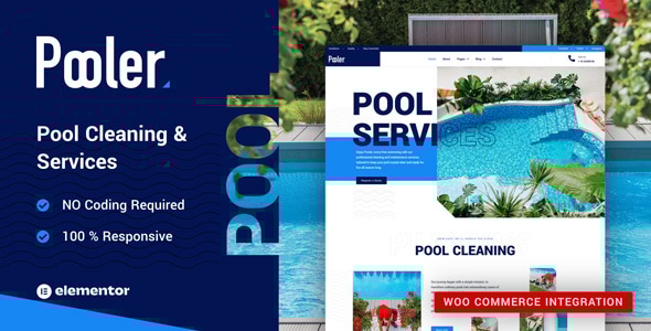 Pooler v1.0 - Swimming Pool Cleaning Services WordPress Theme