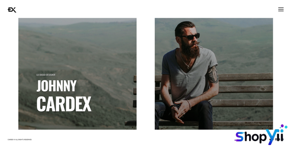 Cardex - One Page Portfolio Template