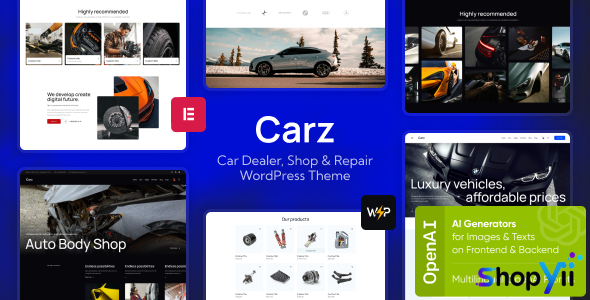 Carz v1.3 - Car Dealer, Shop & Repair WordPress Theme