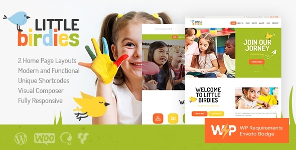 Little Birdies v1.3.16 - Multipurpose Children WP Theme