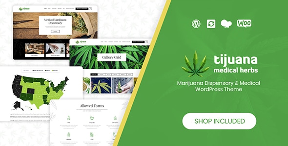 Tijuana v1.9 - Marijuana Dispensary & Medical WordPress Theme