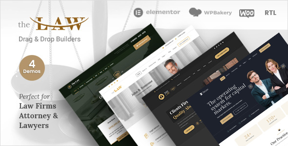 The Law v4.9.16 - Lawyer Theme + RTL
