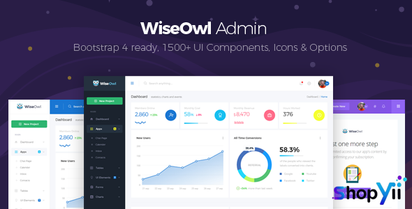 WiseOwl - HTML Bootstrap 4 Admin Template