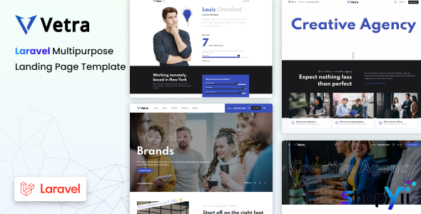 Vetra - Multipurpose Agency & Portfolio Laravel Template
