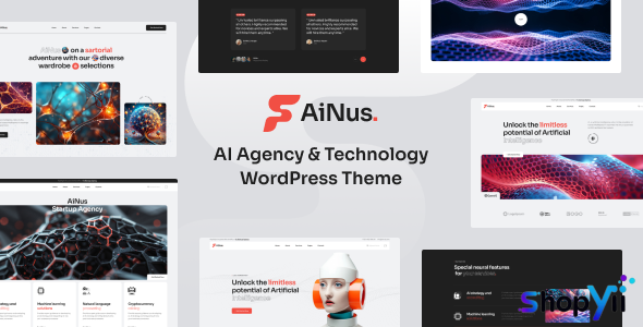 Ainus v1.0 - AI Agency & Technology WordPress Theme