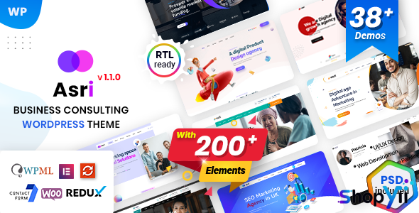 Asri v1.1.4 - Business Consulting WordPress Theme