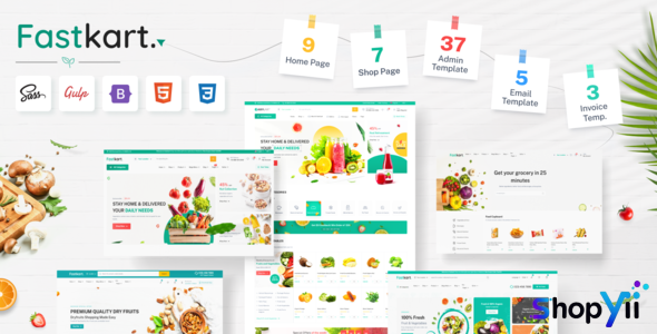 Fastkart v4.0 - Multipurpose eCommerce + Admin HTML Template
