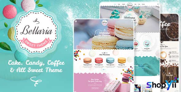 Bellaria v1.1.9 - a Delicious Cakes and Bakery WordPress Theme