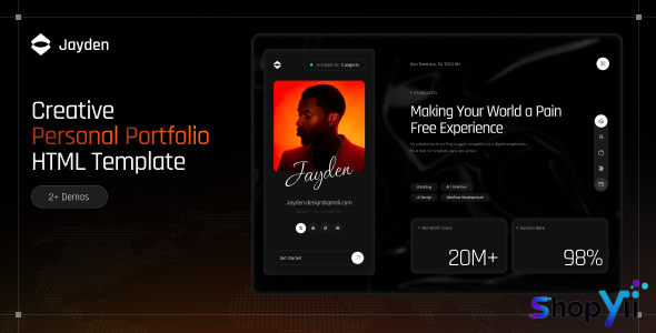 Jayden - Personal Portfolio HTML Template