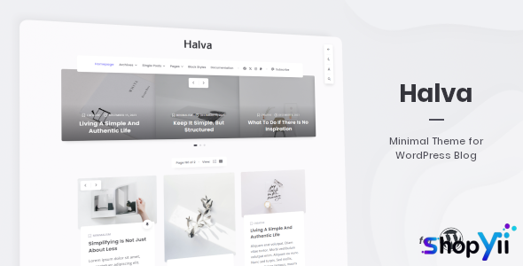 Halva v1.1.1 - Minimal Theme for WordPress Blog