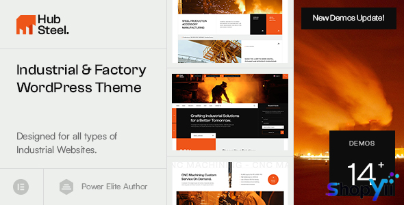 Hubsteel v1.0.1 - Industrial & Factory WordPress Theme
