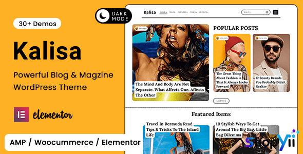 Kalisa v2.0.2 - Blog & Magazine WordPress Theme