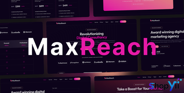 MaxReach v1.0 - SEO & Digital Agency WordPress Theme