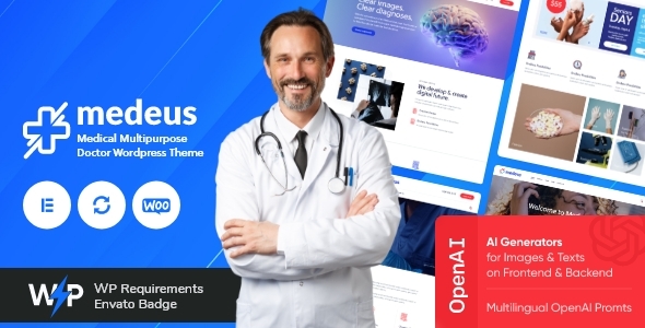 Medeus v1.14 - Medical Multipurpose Doctor WordPress Theme