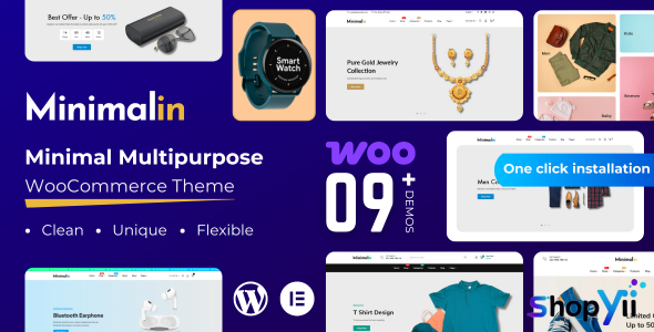 Minimalin v1.0 - Minimal Multipurpose WooCommerce WordPress Theme