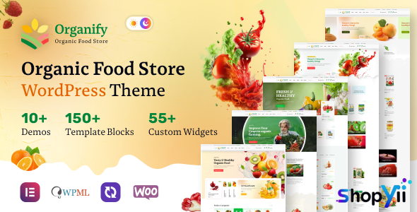 Organify v1.0.0 - Organic Food Products WordPress Theme