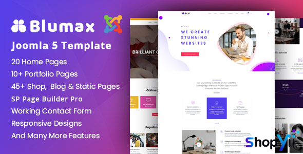 Blumax - Joomla 5 Multipurpose Template - 17 April 2025