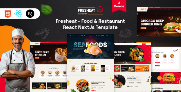 Fresheat - Fast Food & Restaurant React NextJS Template