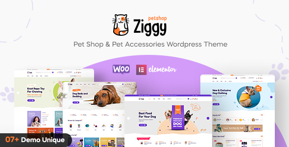 Ziggy v1.3.6 - Pet Shop WordPress Theme