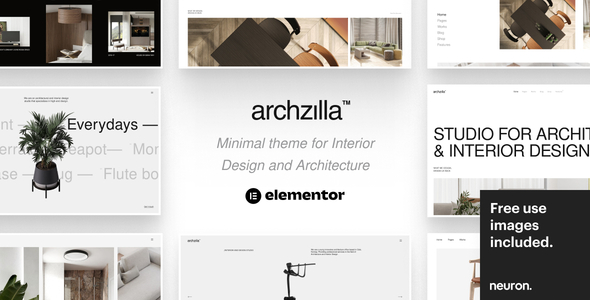 Archzilla v1.1.0 - Minimal WordPress Theme for Interior Design and Architecture