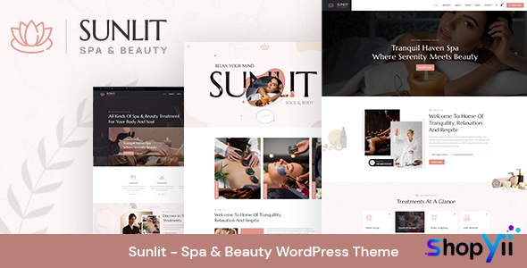 Sunlit v1.0.3 - Spa & Beauty WordPress Theme