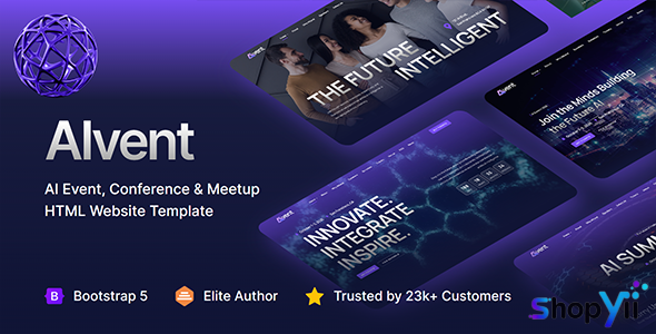 AIvent - AI Event, Conference and Meetup HTML Template