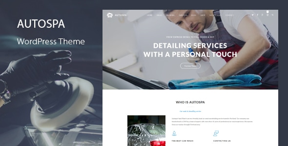 Auto Spa v3.6 - Car Wash Auto Detail WordPress Theme