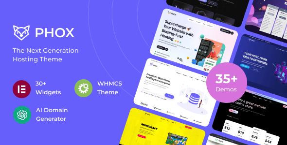 Phox v2.4.9.3 - Hosting WordPress & WHMCS Theme