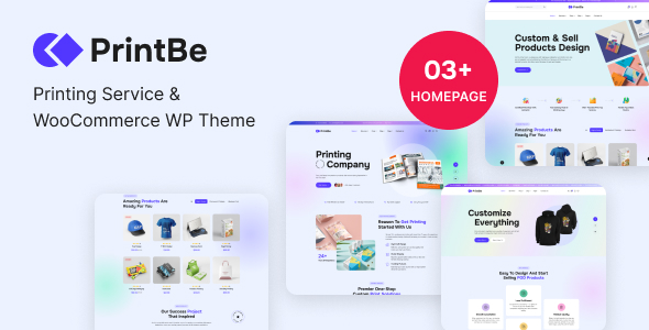 PrintBe v1.0.12 - Printing Service & WooCommerce WP Theme