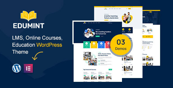 Edumint v1.0.4 - LMS, Online Courses, Education WordPress Theme