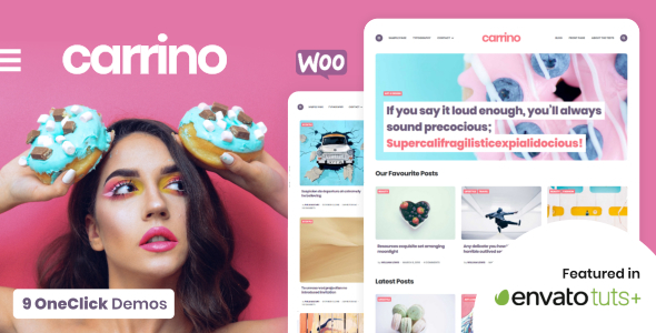 Carrino v1.8.6 - An Exciting Gutenberg Blog Theme