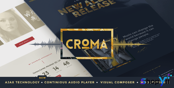 Croma v3.6.2 - Responsive Music WordPress Theme