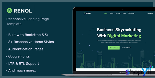 Ronel - Landing Page Templates