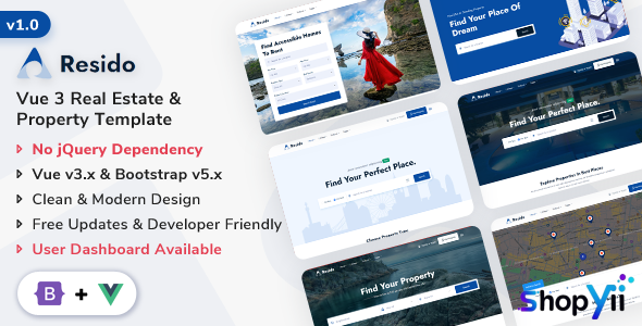Resido - Vue Real Estate Template