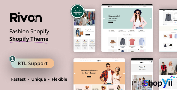 Rivon - Fashion Store Shopify Theme OS 2.0