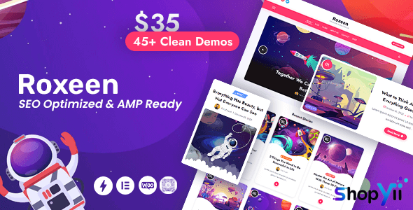 Roxeen v2.5.2 - Personal Lightweight WordPress Theme