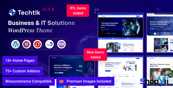 Techtlk v1.1.1 – Business & IT Solutions WordPress Theme