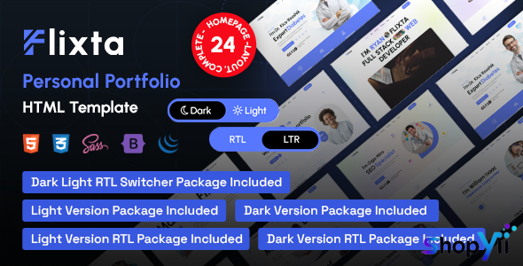 Flixta v1.0 - Personal Portfolio HTML Template