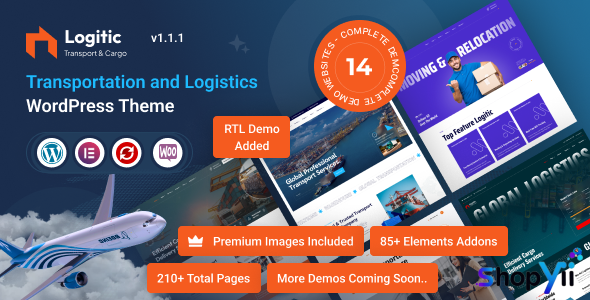 Logitic v1.0.6 - Transportation & Logistics WordPress Theme