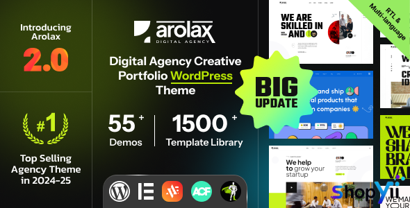 Arolax v2.1.2 - Creative Digital Agency Theme