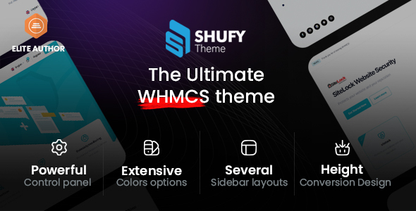 ShufyTheme v1.2.6 - The Ultimate WHMCS Theme