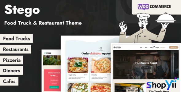 Stego v1.1.1 - Food Truck & Restaurant Theme
