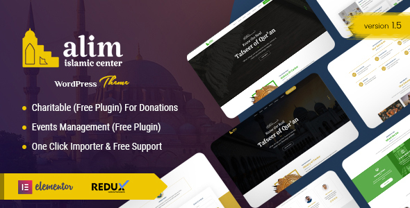 Alim v1.5 - Islamic Institute & Mosque WordPress Theme + RTL